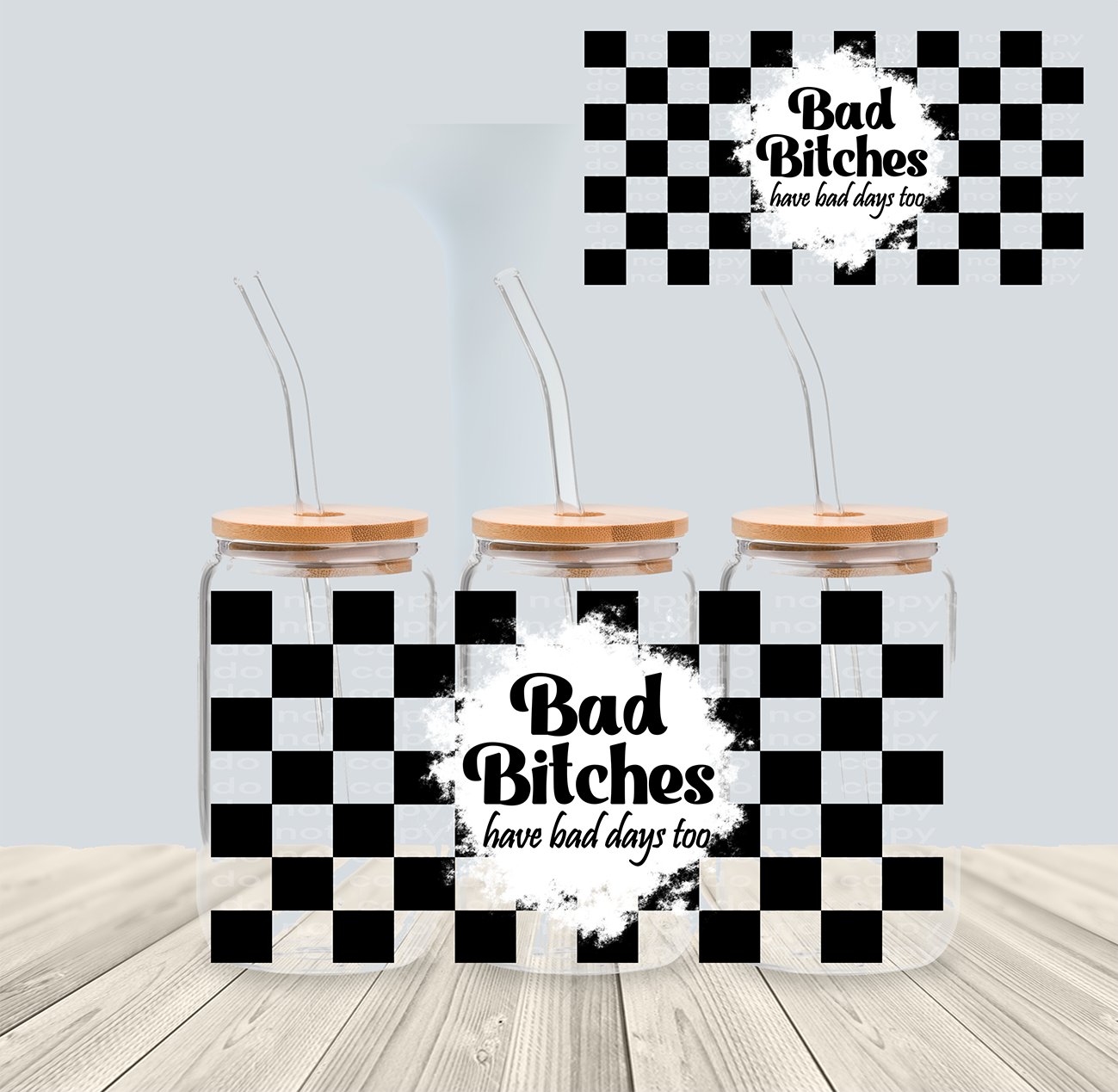 Bad Bitches- 16oz Libbey Glass - *Ready to Ship*