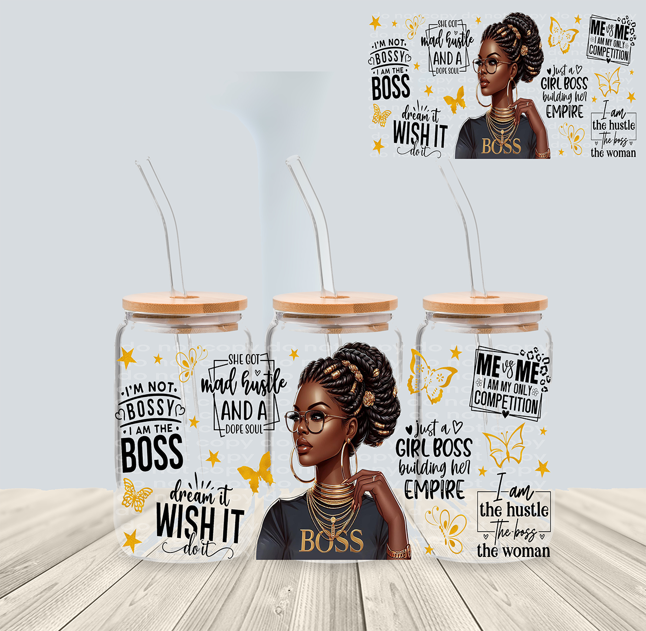 Girl Boss- 16oz Libbey Glass - *3-5 Business Days*