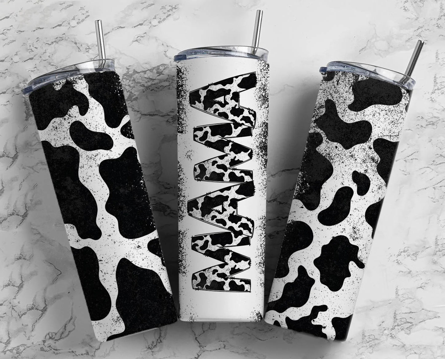 Mama Cow Print - 20oz Sublimation Tumbler