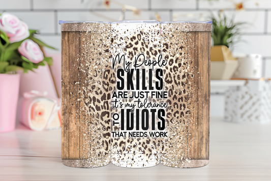 People Skills - 20oz Sublimation Tumbler