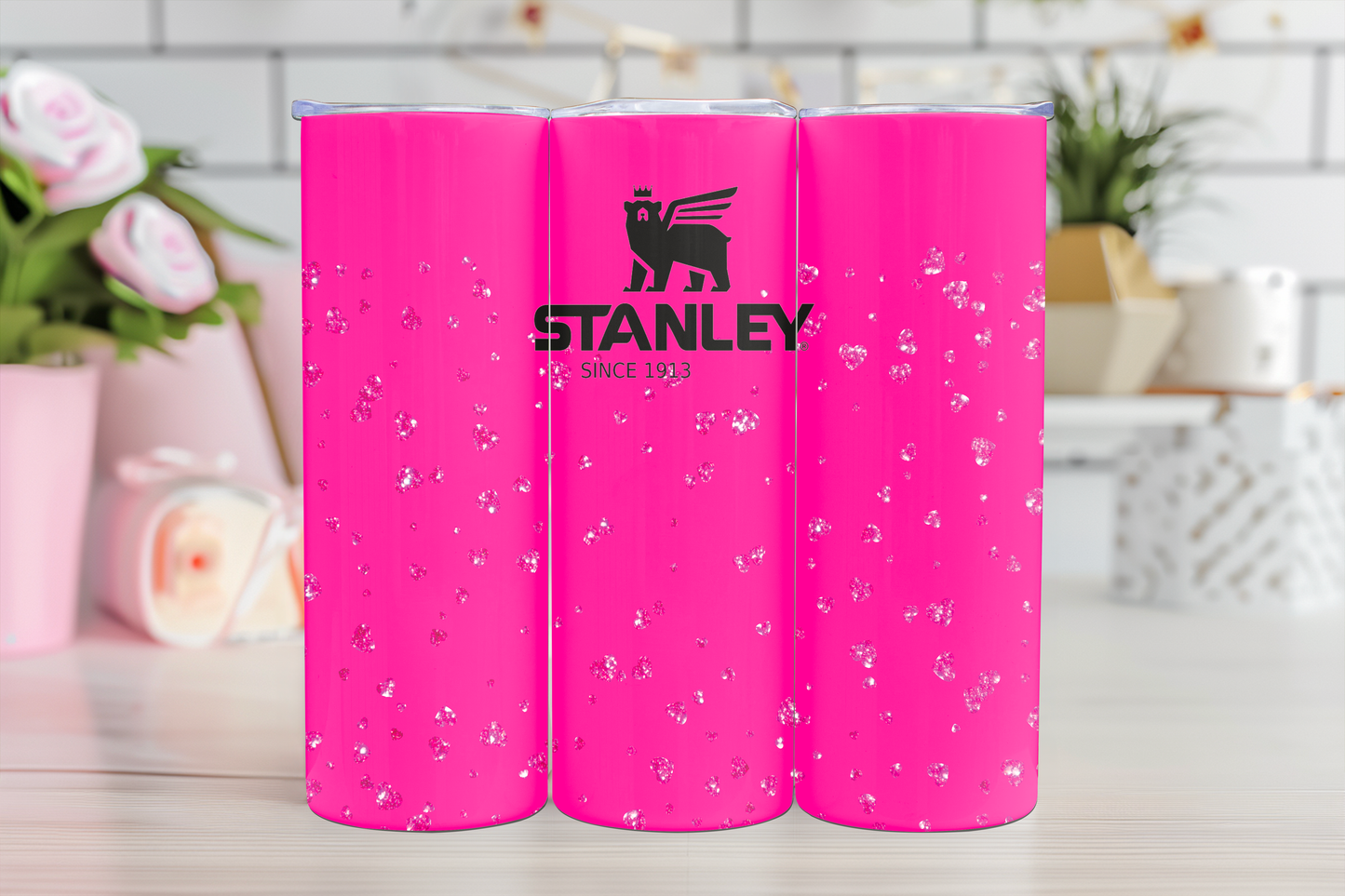 Dark Pink Diamonds - 20oz Sublimation Tumbler